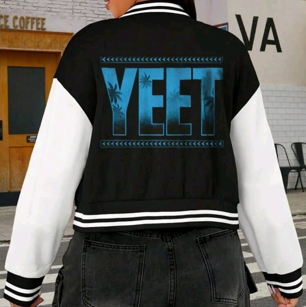 Women's WWE Wrestling Bomber Jacket Hoodie  Jey Uso YEET Design